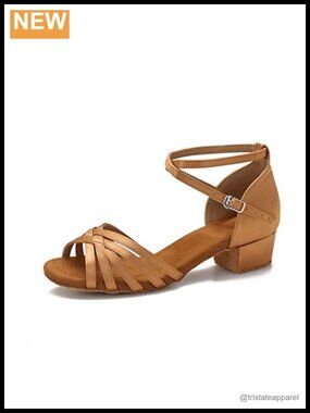 Low Heel Ballroom Latin Salsa Dance Shoes Suede Sole
